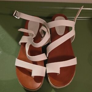 White Strappy Sandals